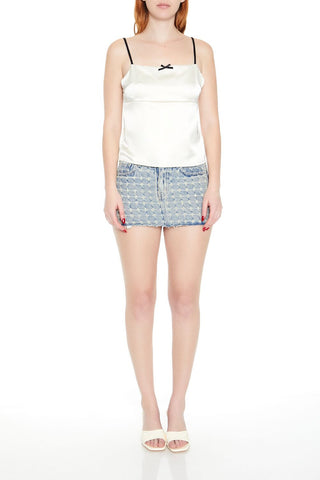 Satin Tie-Back Bow Cami