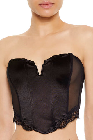 Lingerie Corset Tube Crop Top