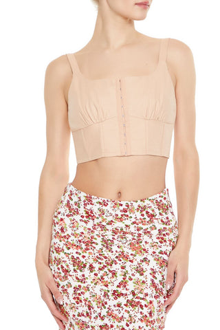 Hook-&-Eye Corset Crop Top