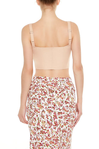 Hook-&-Eye Corset Crop Top