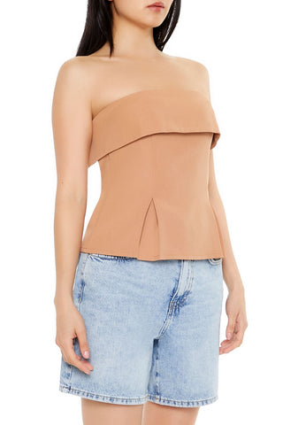 Foldover Strapless Top