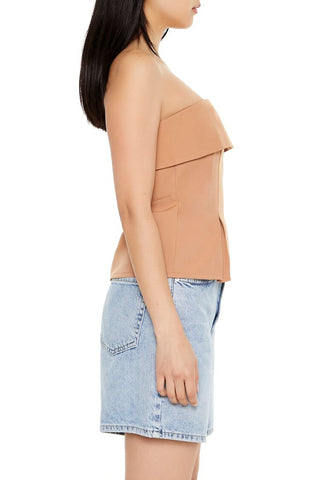 Foldover Strapless Top