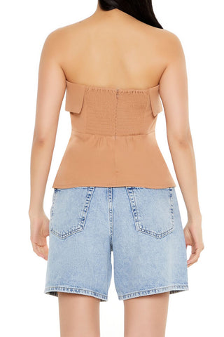 Foldover Strapless Top