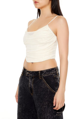 Mesh Bustier Cropped Cami