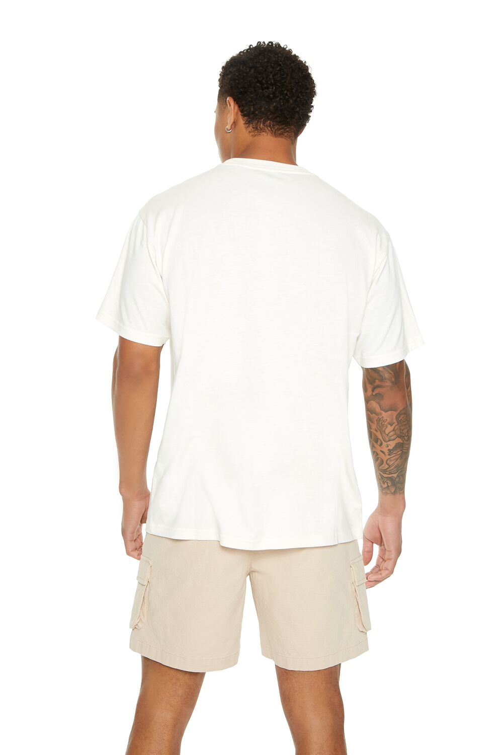  Forever 21 Dont Worry Graphic Tee - cream multi - Bonton