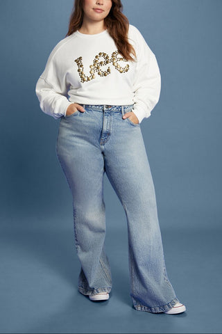 Plus Size Lee Embellished French Terry Pullover