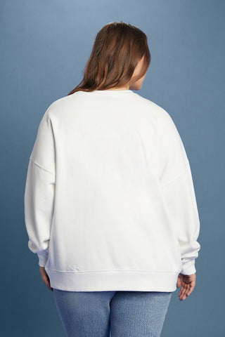 Plus Size Lee Embellished French Terry Pullover