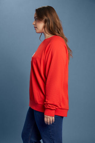 Plus Size Fleece Lee Graphic Pullover