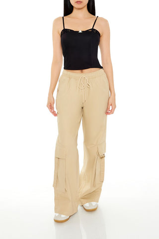 Lace-Trim Rosette Cropped Cami