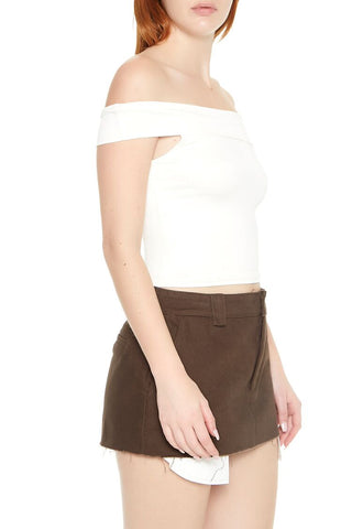Off-the-Shoulder Fitted Top