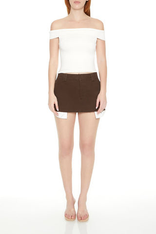 Off-the-Shoulder Fitted Top