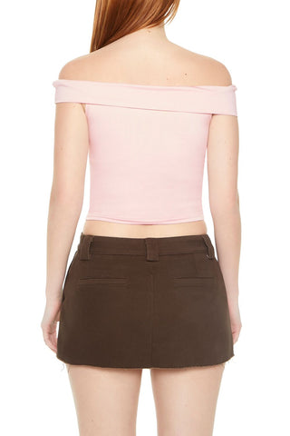 Off-the-Shoulder Fitted Top