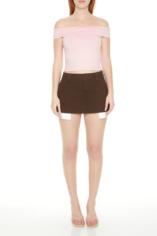 Off-the-Shoulder Fitted Top