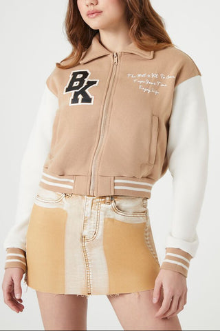 Varsity Letterman Bomber Jacket