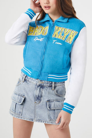 Brooklyn Zip-Up Bomber Jacket