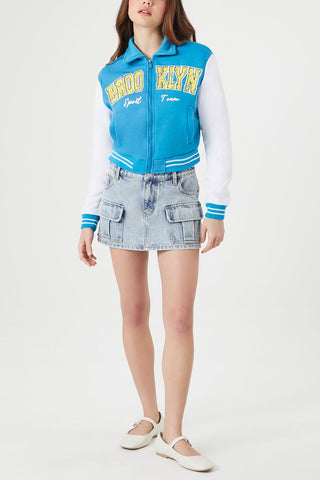 Brooklyn Zip-Up Bomber Jacket