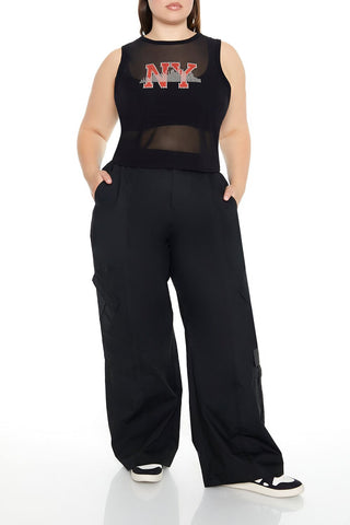 Plus Size Rhinestone NY Tank Top
