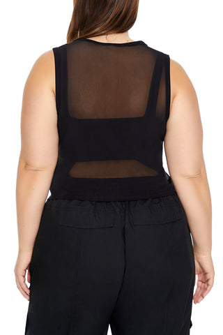 Plus Size Rhinestone NY Tank Top