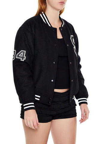 Varsity Letterman Bomber Jacket