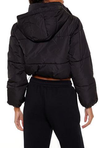 Hooded Cropped Puffer Jacket
