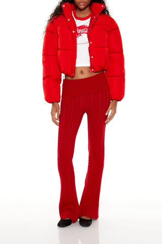 Hooded Cropped Puffer Jacket
