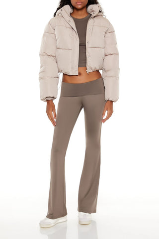 Hooded Cropped Puffer Jacket