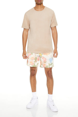 Velour Curved-Hem Tee