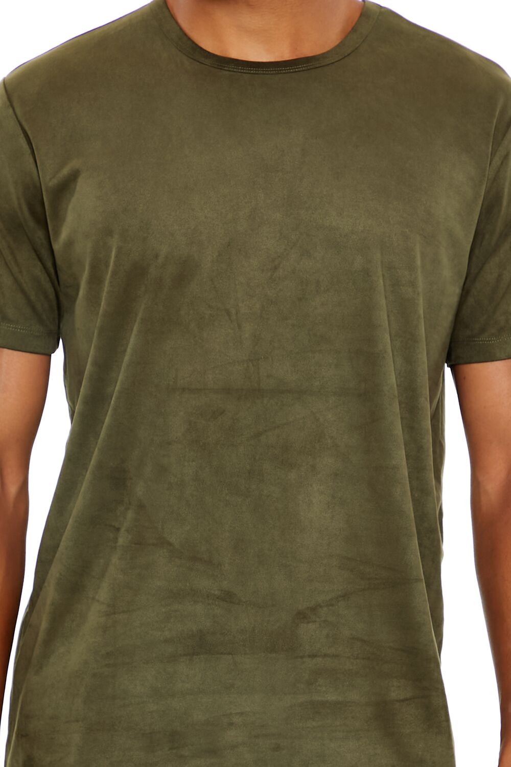  Forever 21 Velour Curved-Hem Tee - sugarplum - Bonton