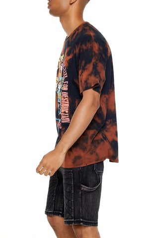 Guns N Roses Bleach Dye Graphic Tee