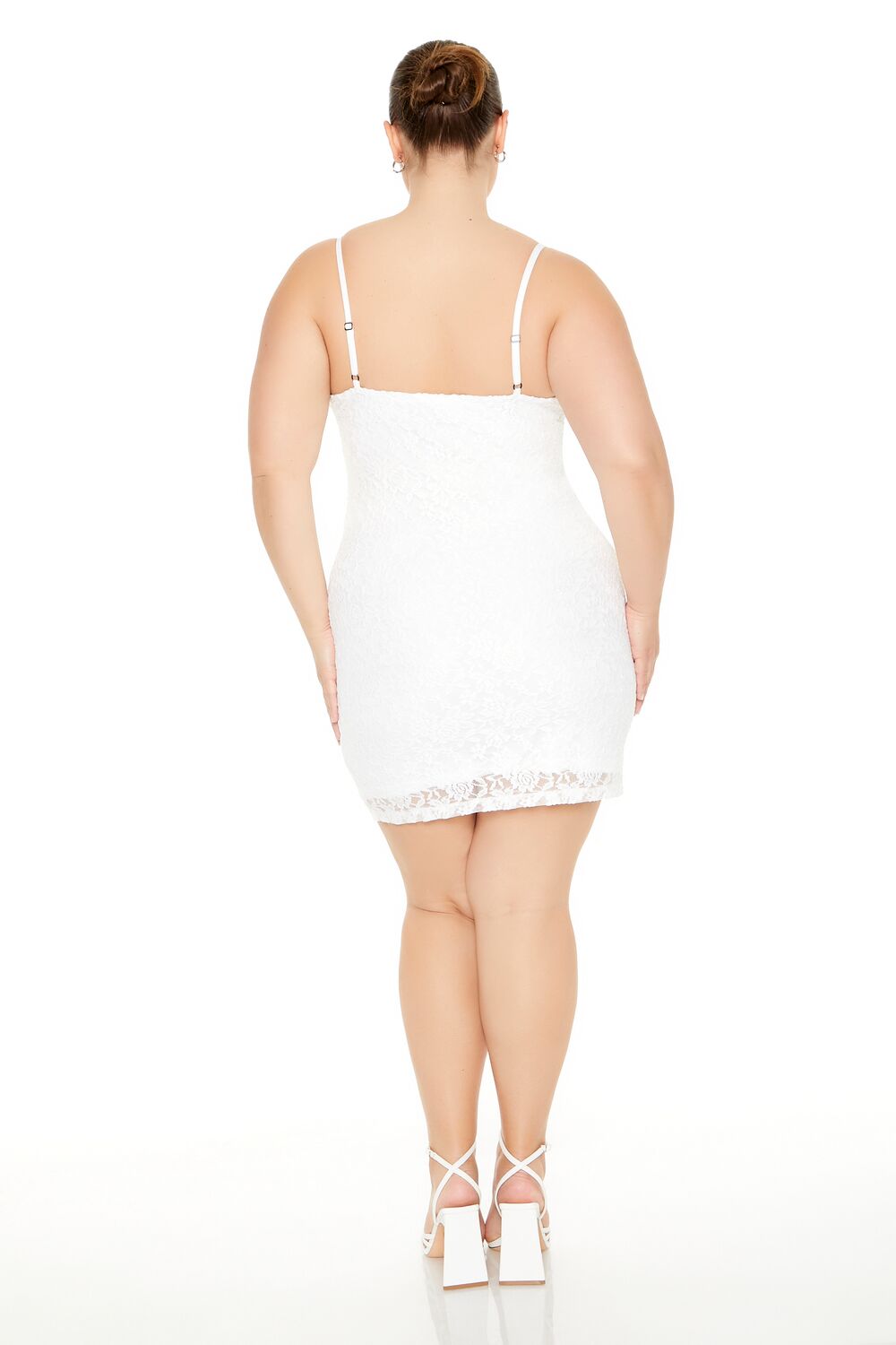  Forever 21 Plus Size Lace Bustier Mini Dress - ivory - Bonton