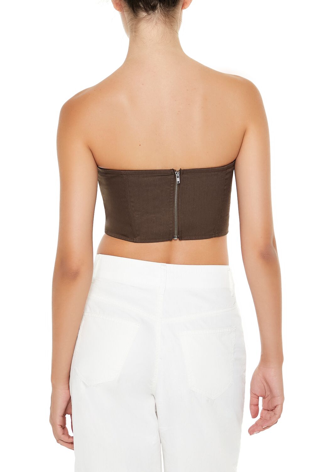  Forever 21 Cropped Tube Top - brown - Bonton