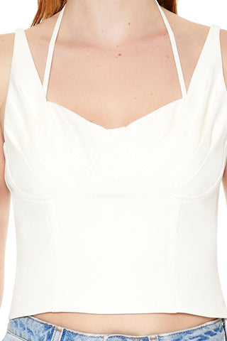 Strappy Combo Cutout Crop Top