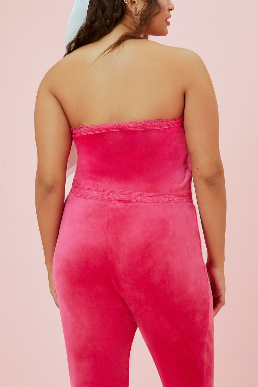  Forever 21 Plus Size Hello Kitty Velour Tube Top - turquoise silver - Bonton