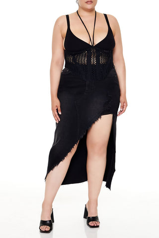 Plus Size Sweater-Knit Strappy Cami