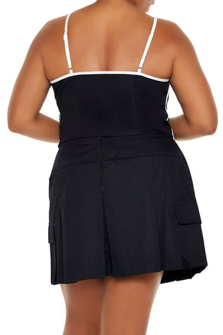 Plus Size Two-Tone Cropped Cami