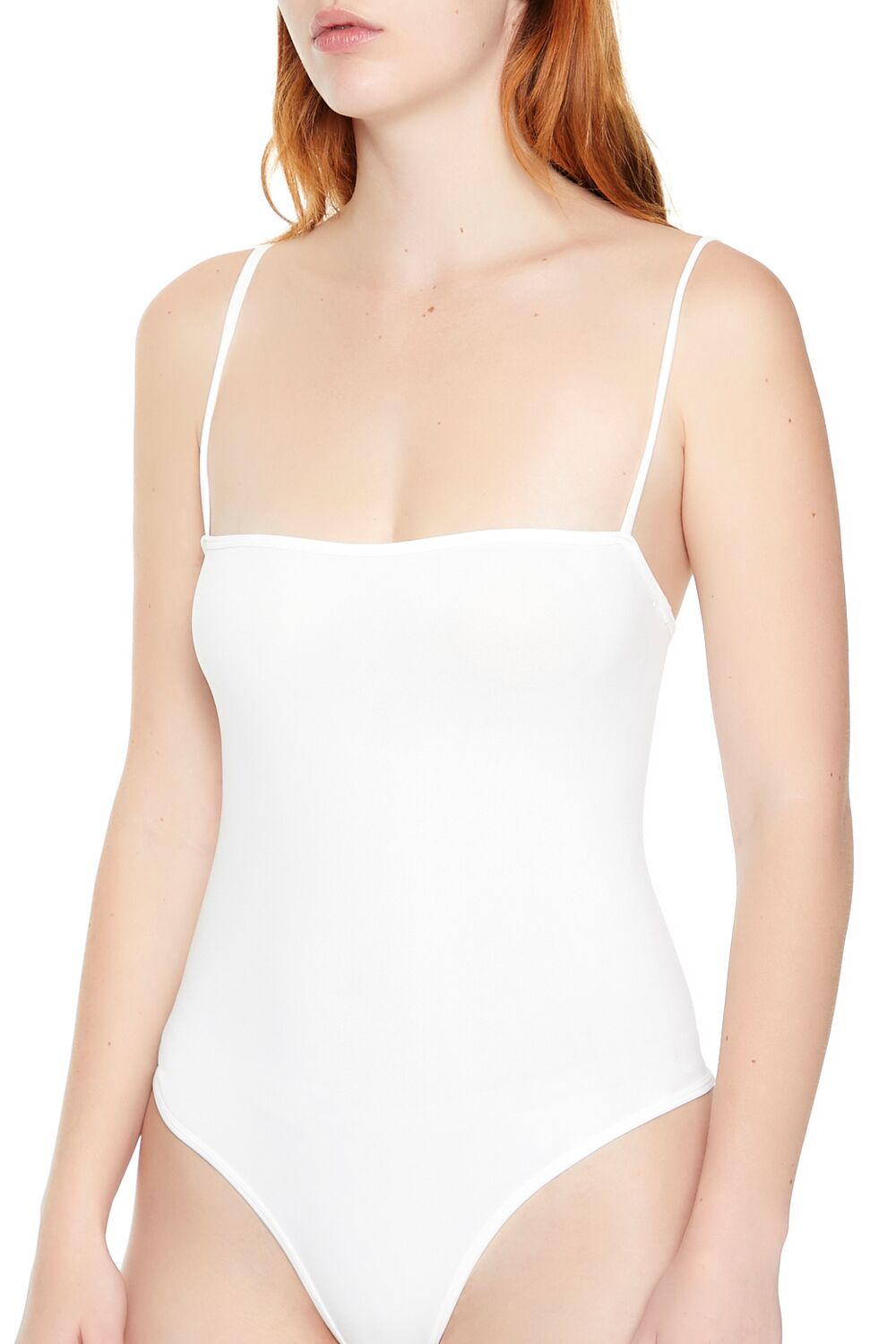  Forever 21 Seamless Thong Cami Bodysuit - black - Bonton