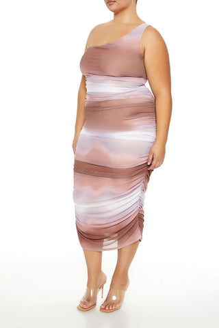 Plus Size Cloud Wash Maxi Dress
