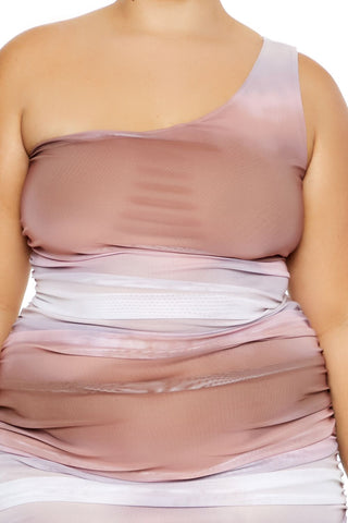 Plus Size Cloud Wash Maxi Dress