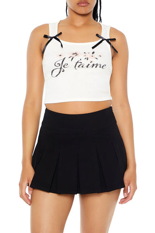 Je Taime Cropped Tank Top