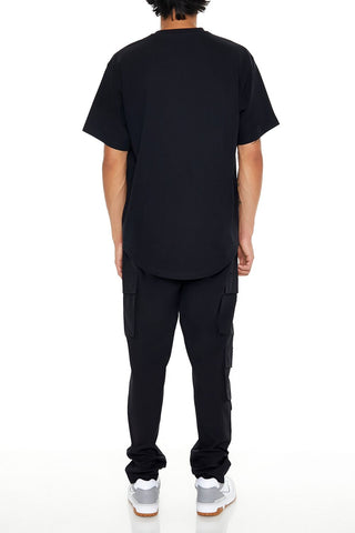 Slim-Fit Drawstring Cargo Joggers