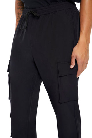 Slim-Fit Drawstring Cargo Joggers