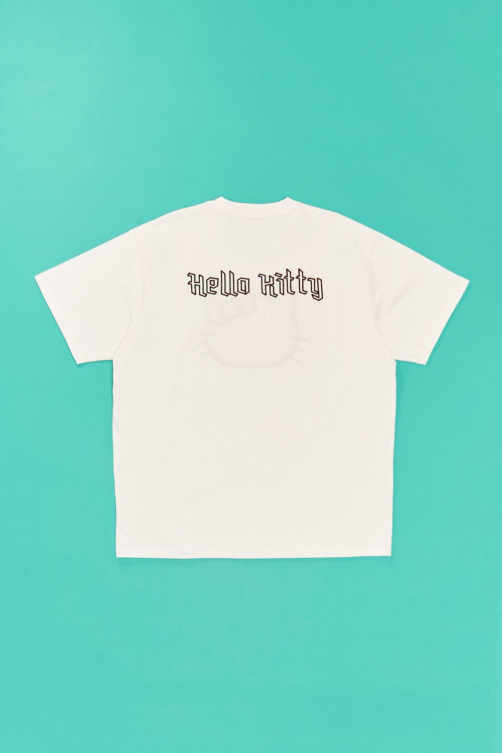  Forever 21 Hello Kitty Lace Graphic Tee - white black - Bonton