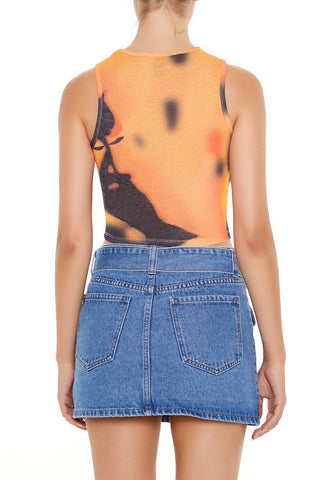 Cropped Tie-Dye Tank Top