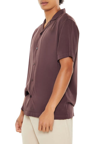 Cuban Collar Short-Sleeve Shirt