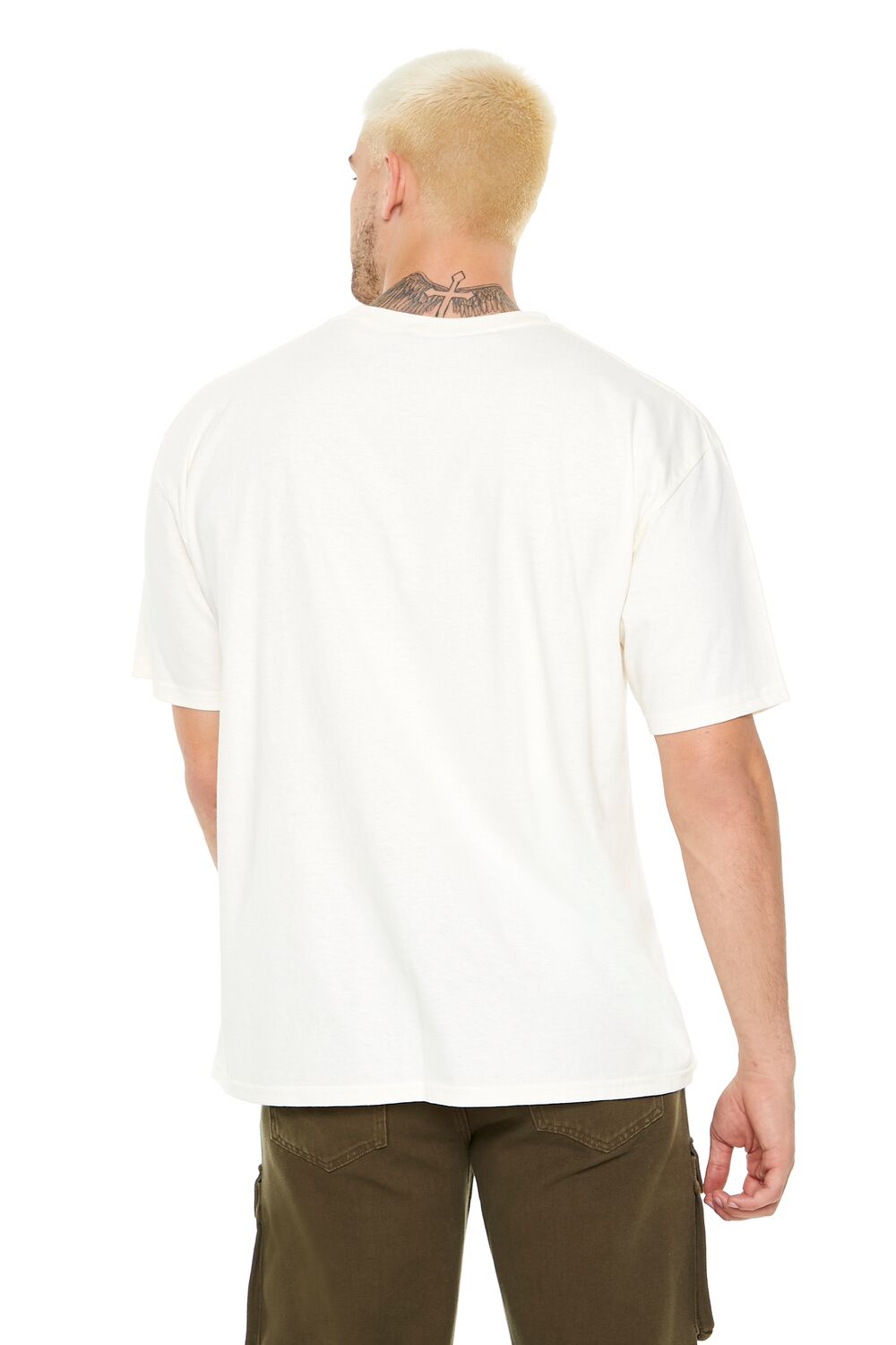 Forever 21 Studded Dead Or Alive Graphic Tee - cream multi - Bonton