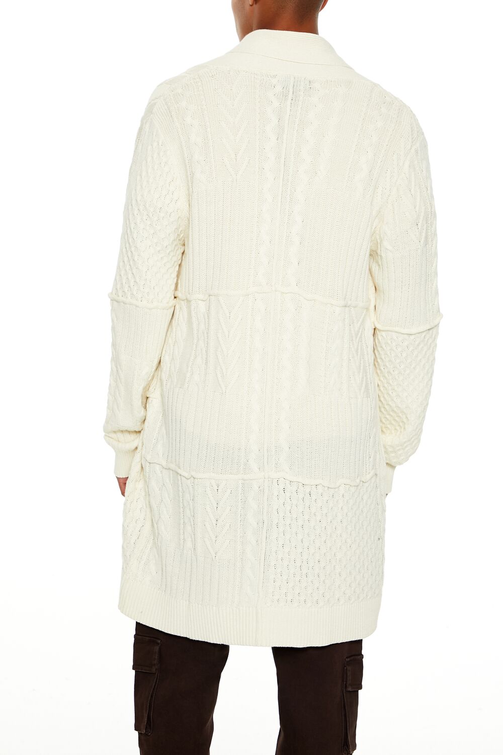  Forever 21 Fisherman Cardigan Sweater - cream - Bonton