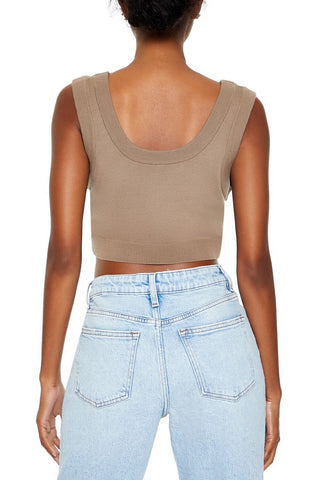 Cropped Sweater Vest