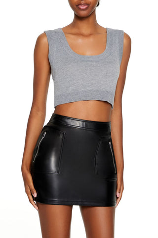 Cropped Sweater Vest