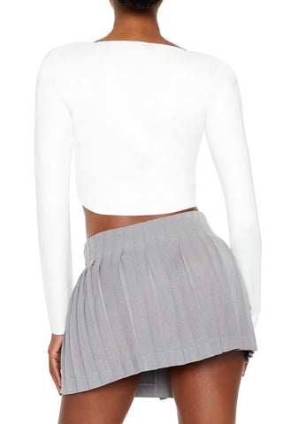 Sweater-Knit Crop Top