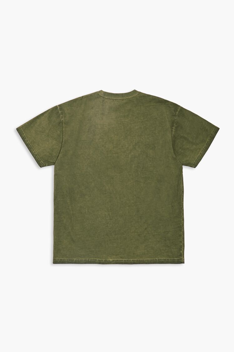  Forever 21 Beaded Dark Daze Tee - olive multi - Bonton